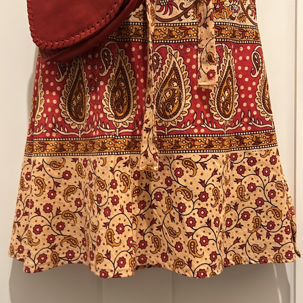 Authentic Made in India Wrap Around Hippie Skirt Mid Length - Picture 2 of 16